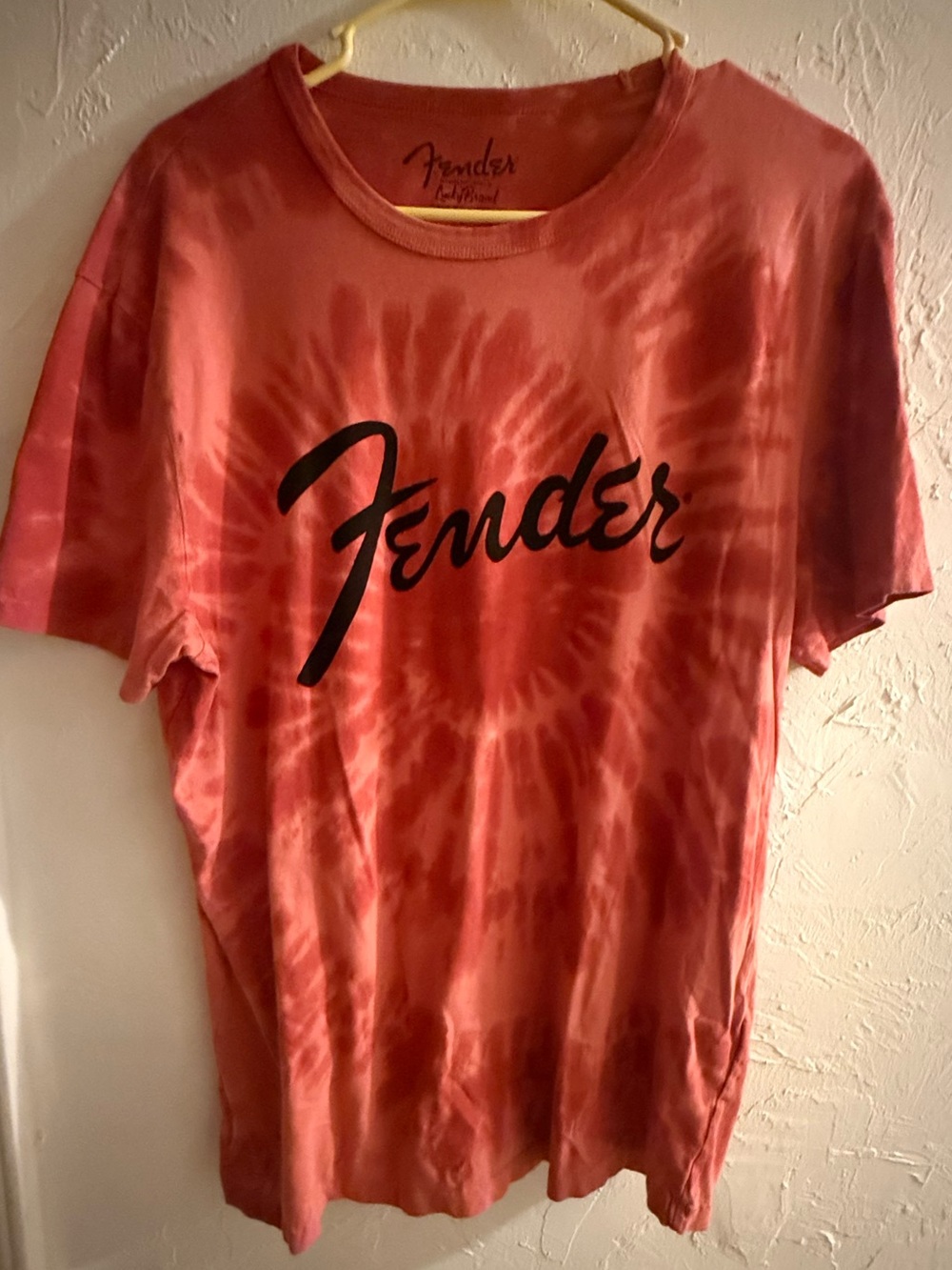 Lucky Brand Red Tie-Dye Logo Short Sleeve Tee